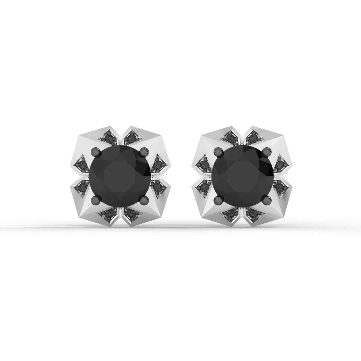 PRISM STUDS (Black) by The Noble Sculptor