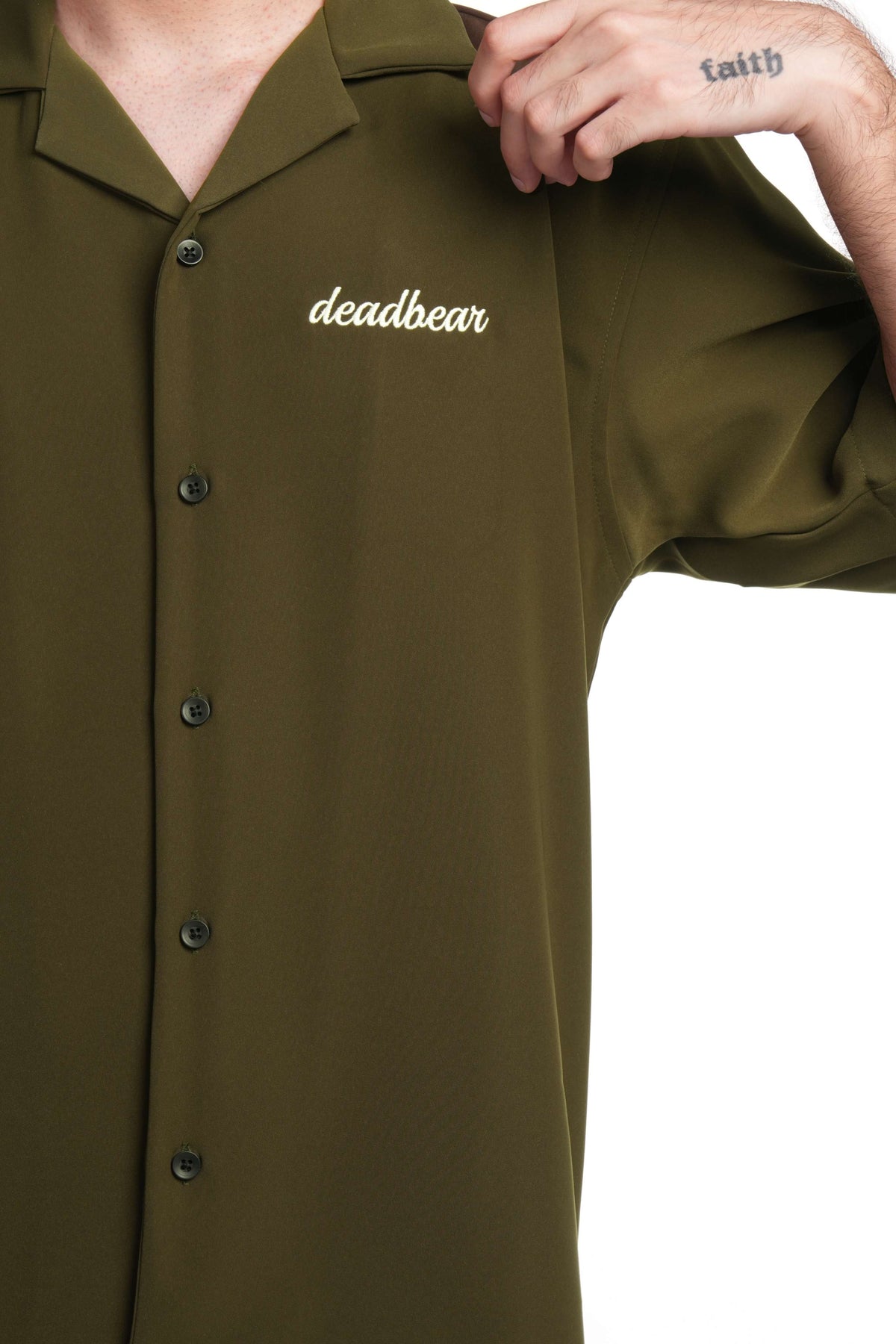 Bowling Shirt Lt. Olive by DEADBEAR