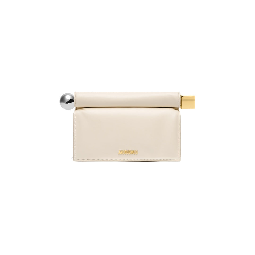 jacquemus The Rond Carré clutch Light Ivory by jacquemus