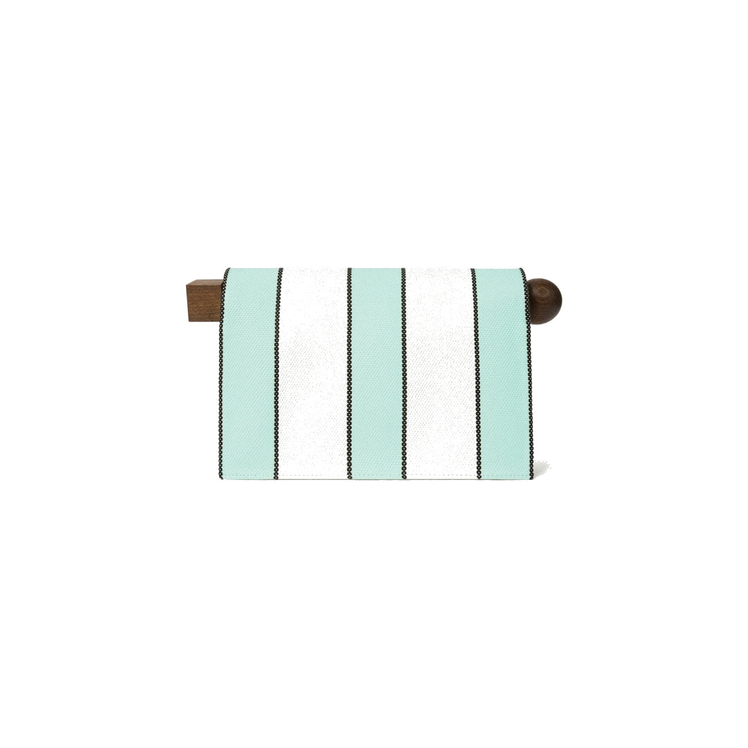jacquemus The Rond Carré clutch Print Stripes White / Mint by jacquemus