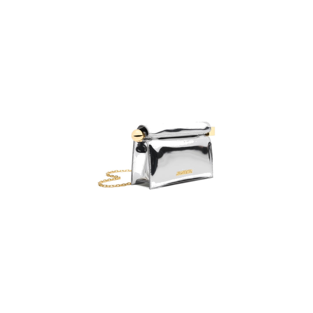jacquemus The small Rond Carré clutch Silver by jacquemus