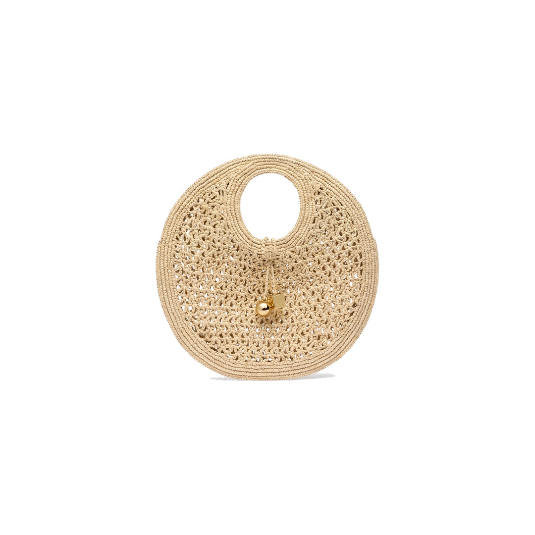 jacquemus The Spiaggia small round bag Natural by jacquemus