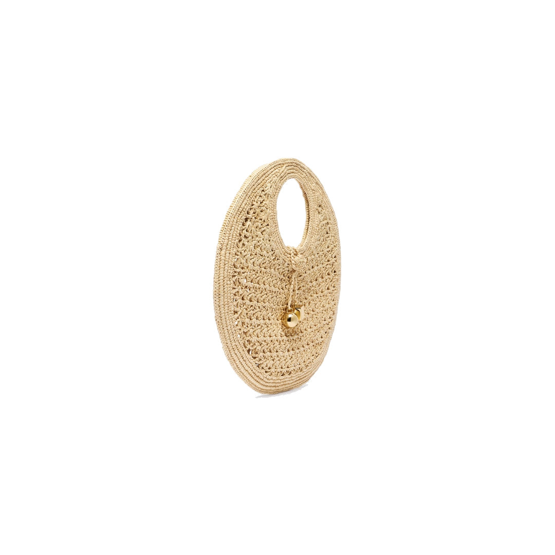jacquemus The Spiaggia small round bag Natural by jacquemus