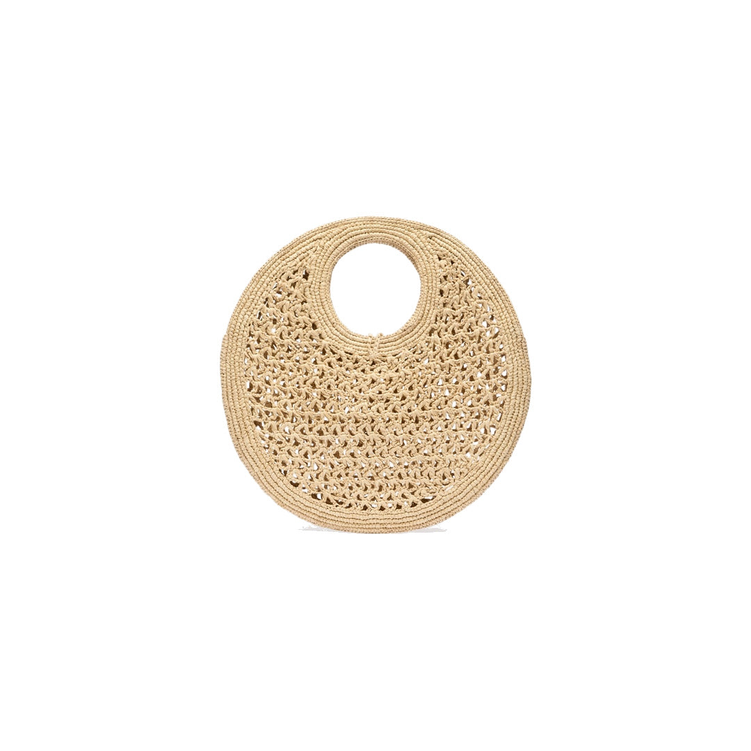 jacquemus The Spiaggia small round bag Natural by jacquemus