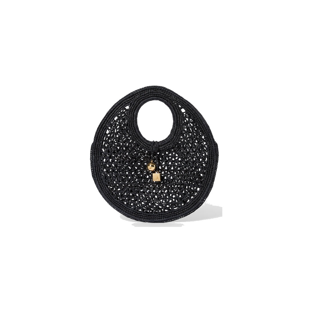 jacquemus The Spiaggia small round bag Black by jacquemus