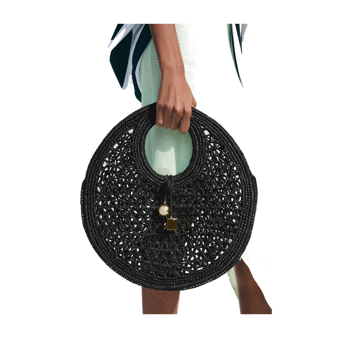 jacquemus The Spiaggia small round bag Black by jacquemus
