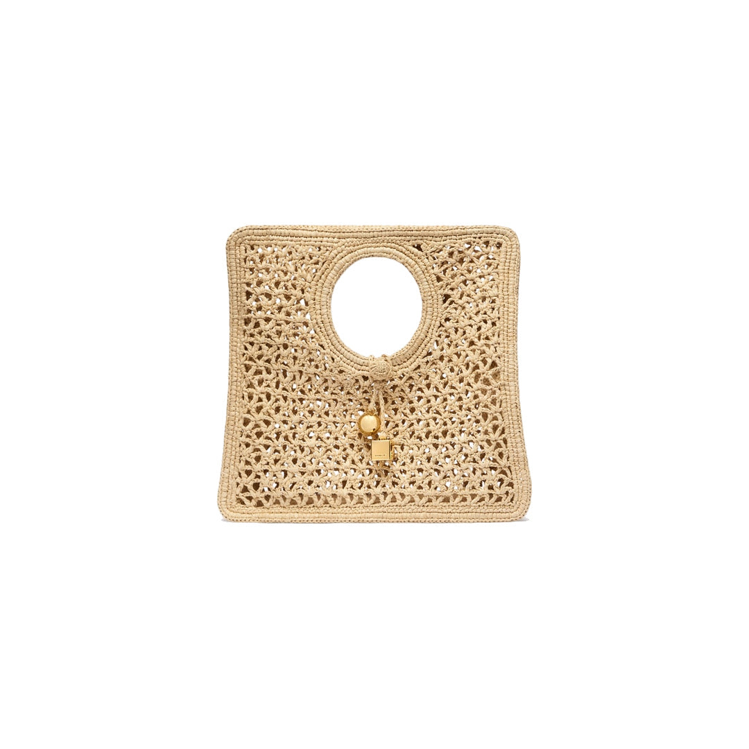 jacquemus The Spiaggia small square bag Natural by jacquemus