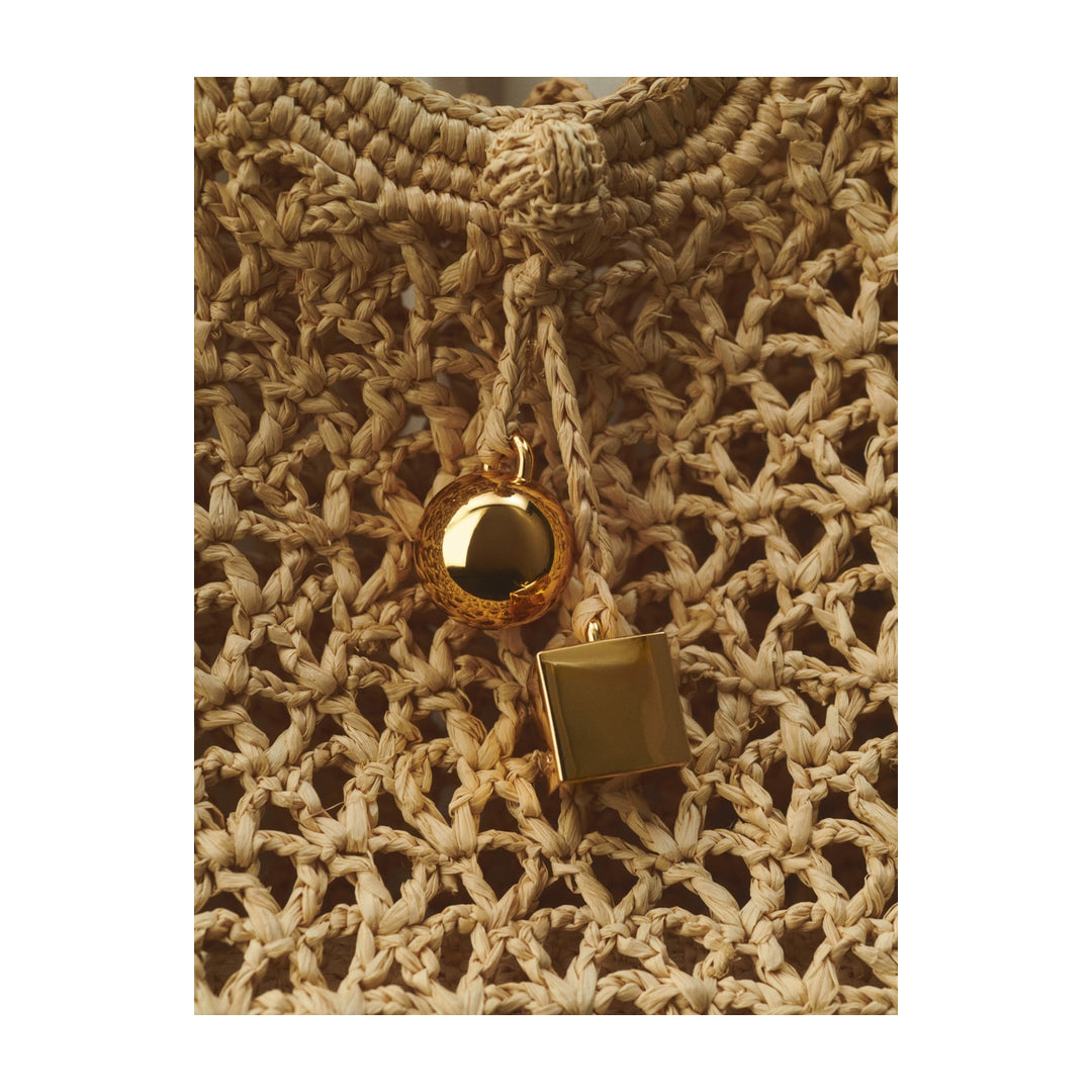 jacquemus The Spiaggia small square bag Natural by jacquemus