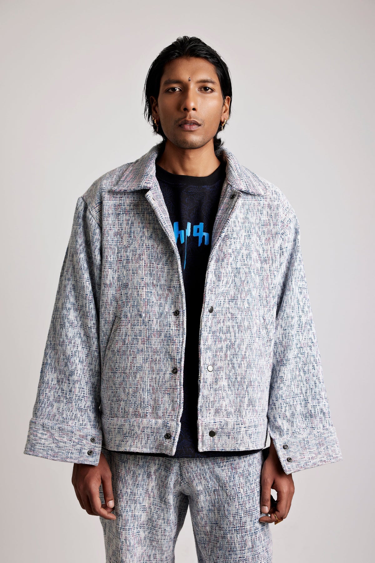 Upcycled Indigo Hand-woven - Jacket by FARAK