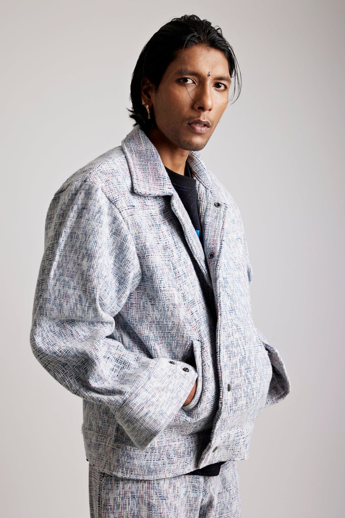 Upcycled Indigo Hand-woven - Jacket by FARAK