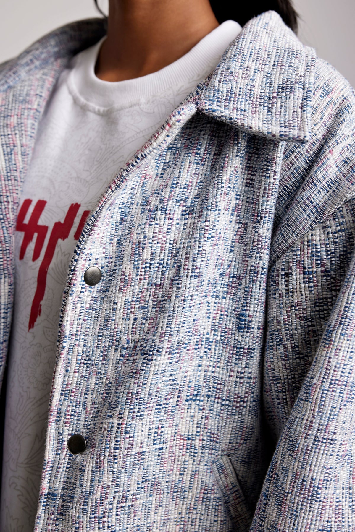 Upcycled Indigo Hand-woven - Jacket by FARAK