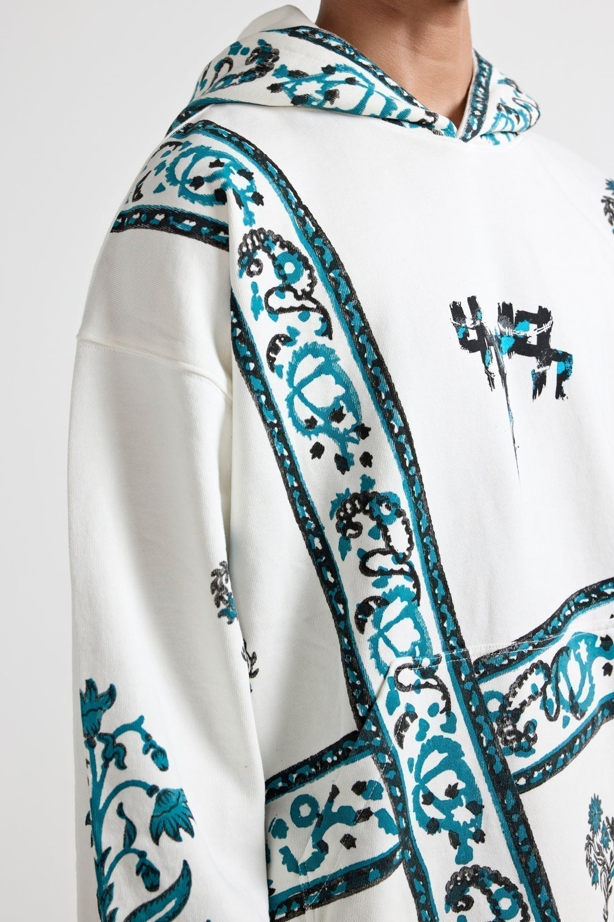 "Cosmic" Blockprint Hoodie by FARAK