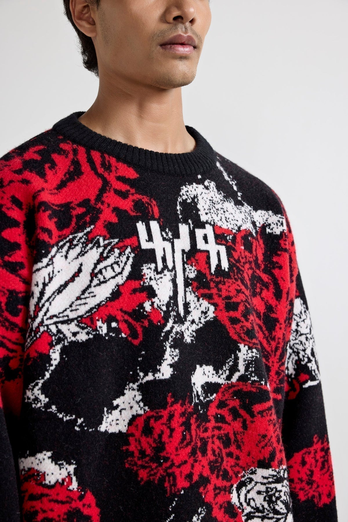 "Hallucination" Knitted Sweatshirt by FARAK
