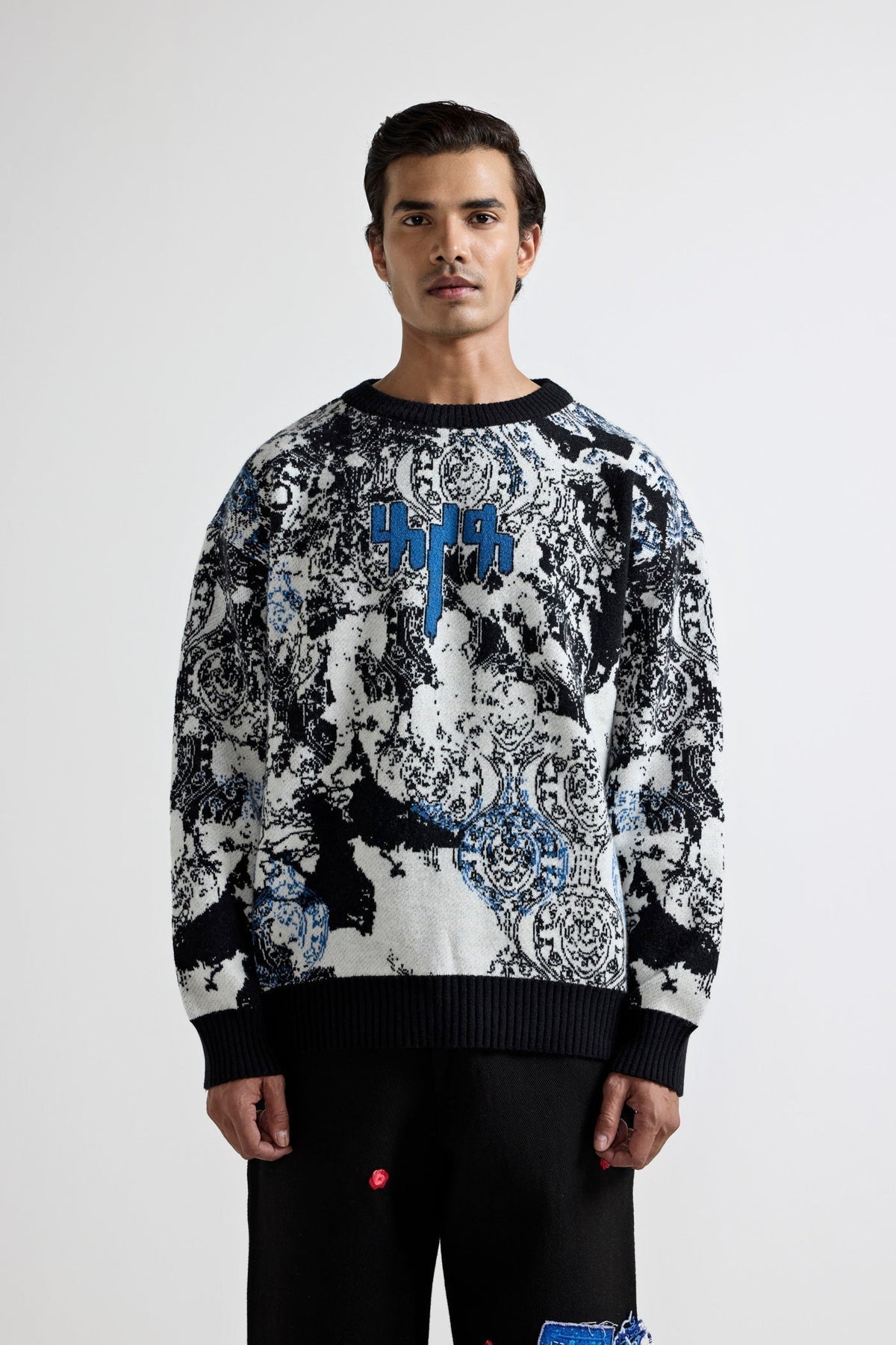 "Farak Ek Safar" Knitted Sweatshirt by FARAK