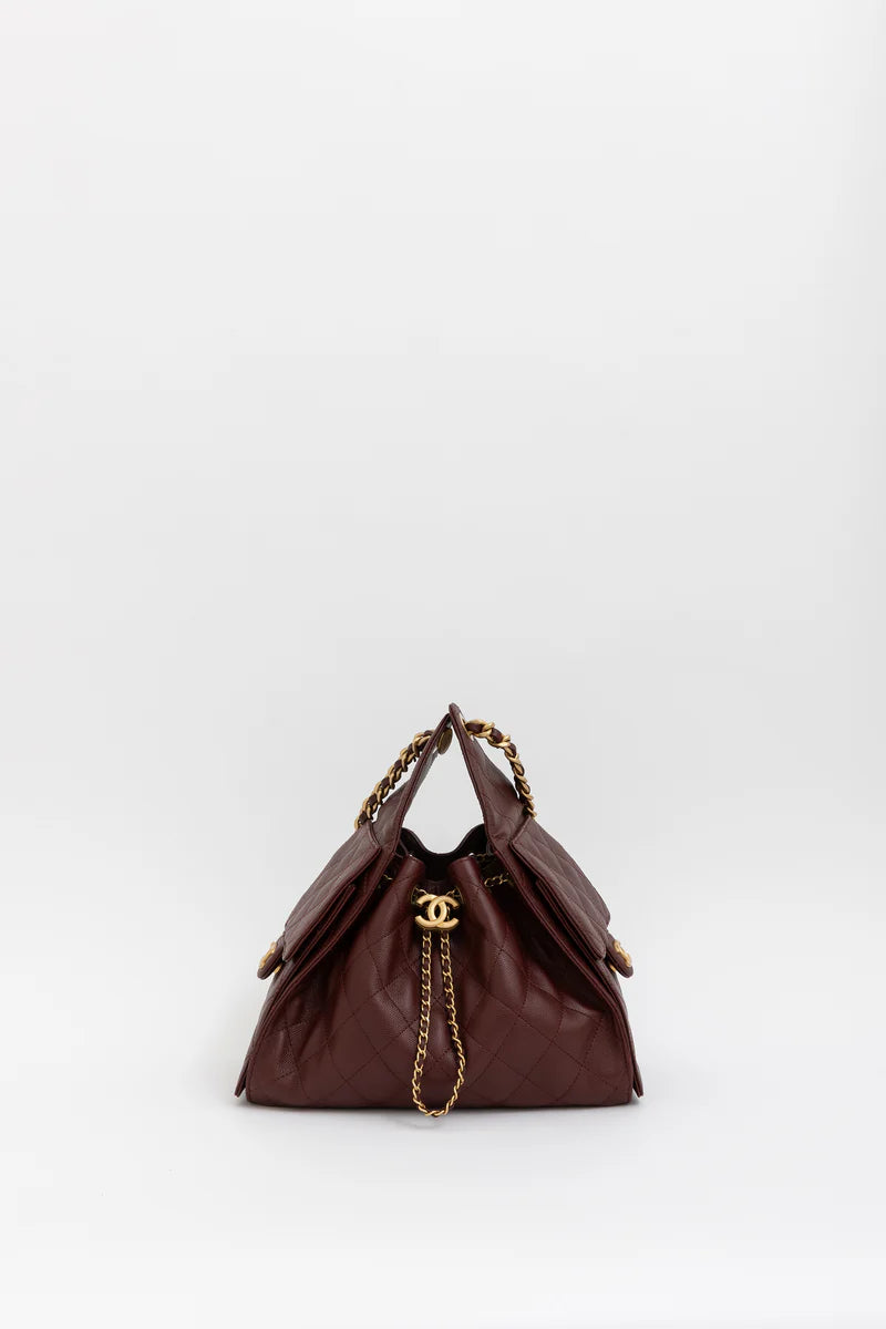 Chanel 25 Small Handbag – Burgundy - Zeuskicks