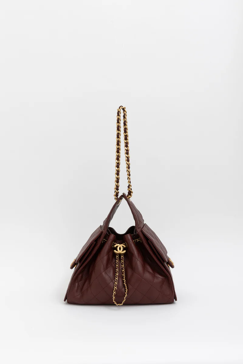 Chanel 25 Small Handbag – Burgundy - Zeuskicks