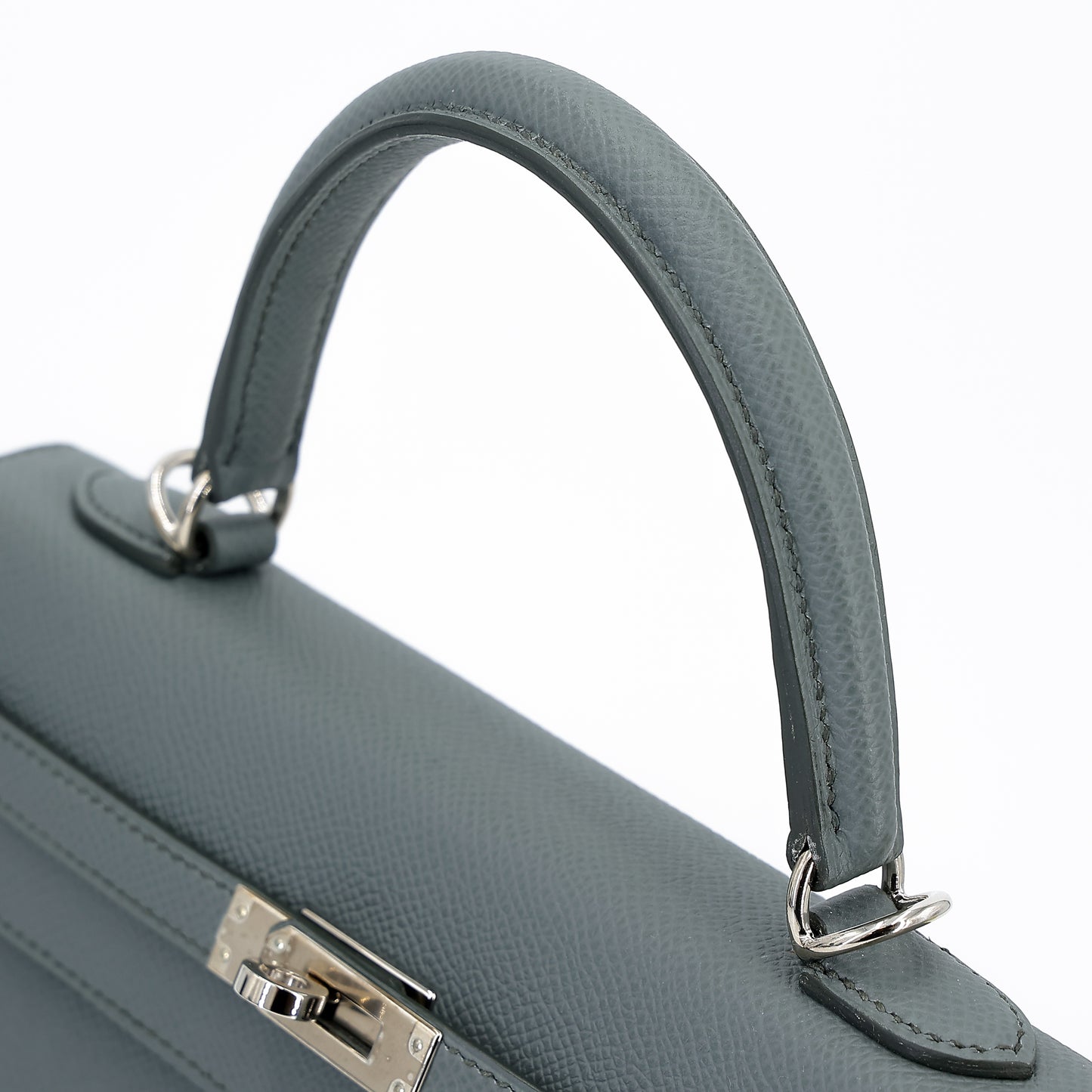 Hermès Kelly 25 Sellier – Vert Amande Epsom Leather with Palladium Hardware - Zeuskicks