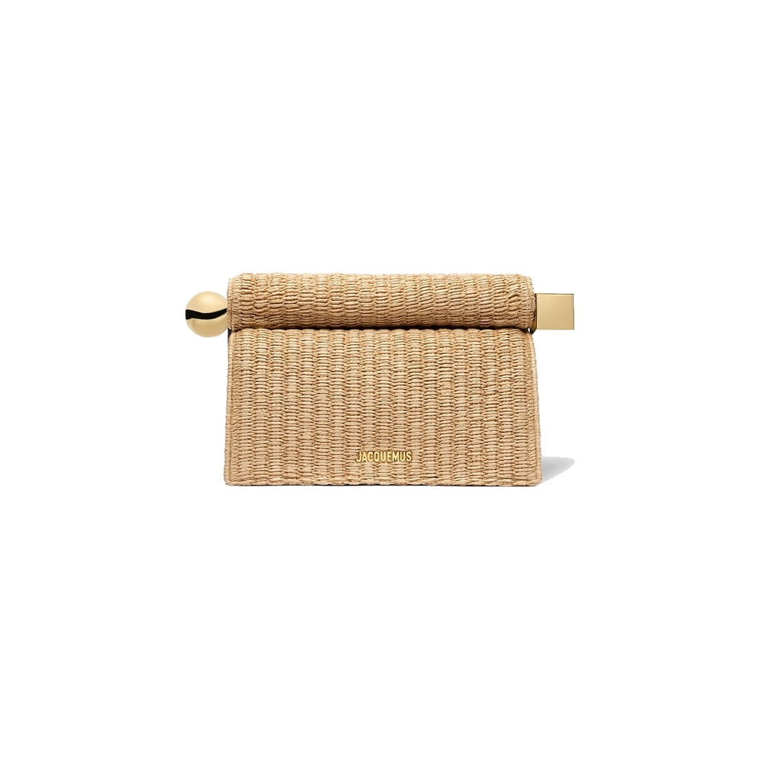 jacquemus The Rond Carré clutch Natural/Black by jacquemus