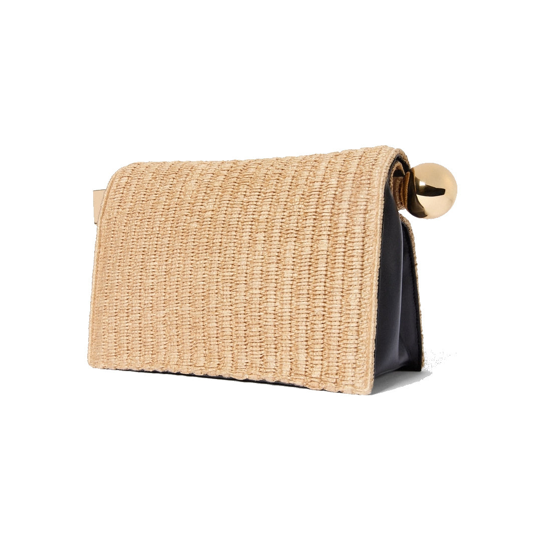 jacquemus The Rond Carré clutch Natural/Black by jacquemus