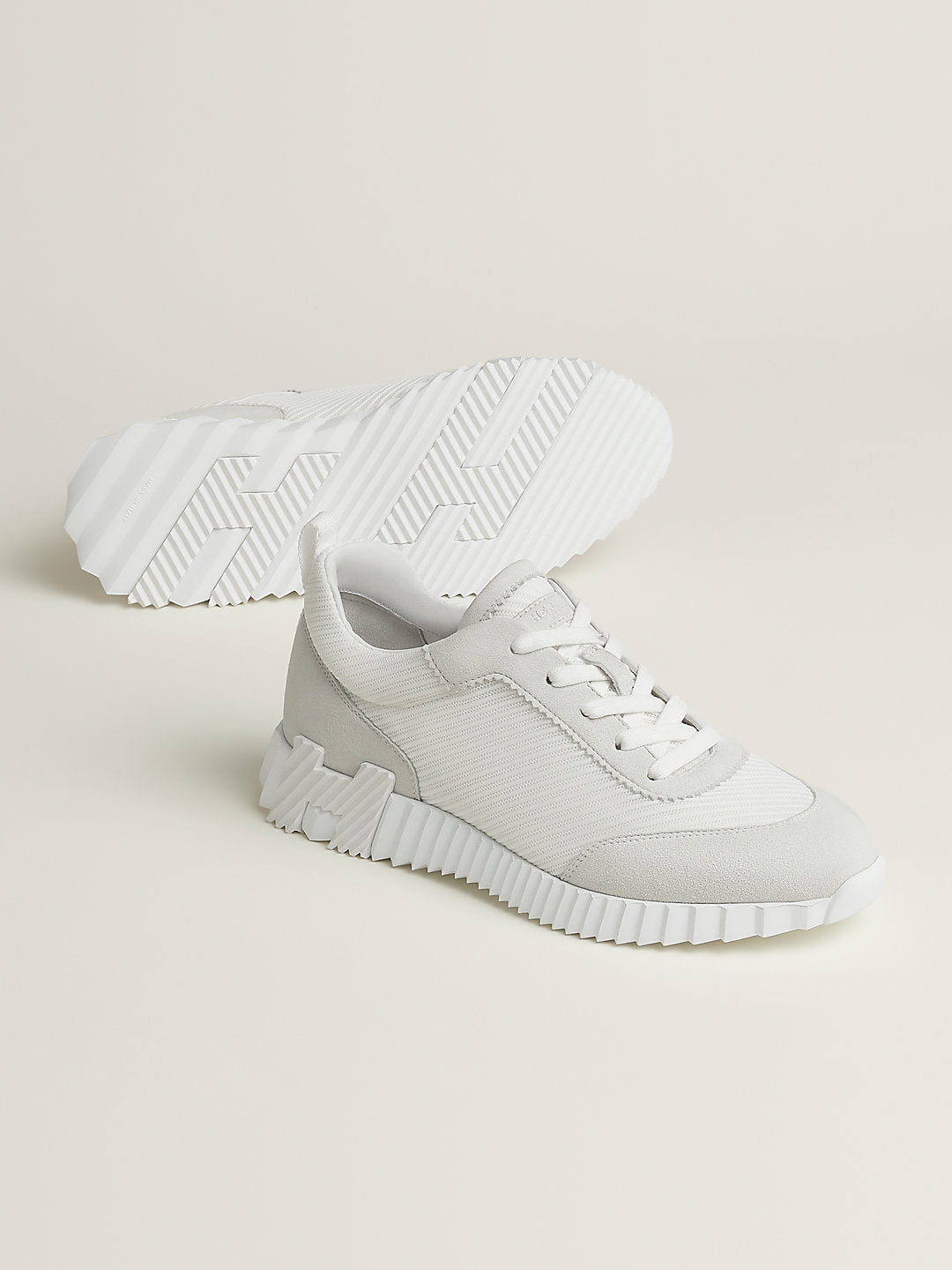 Hermès Bouncing sneaker in Blanc – front view