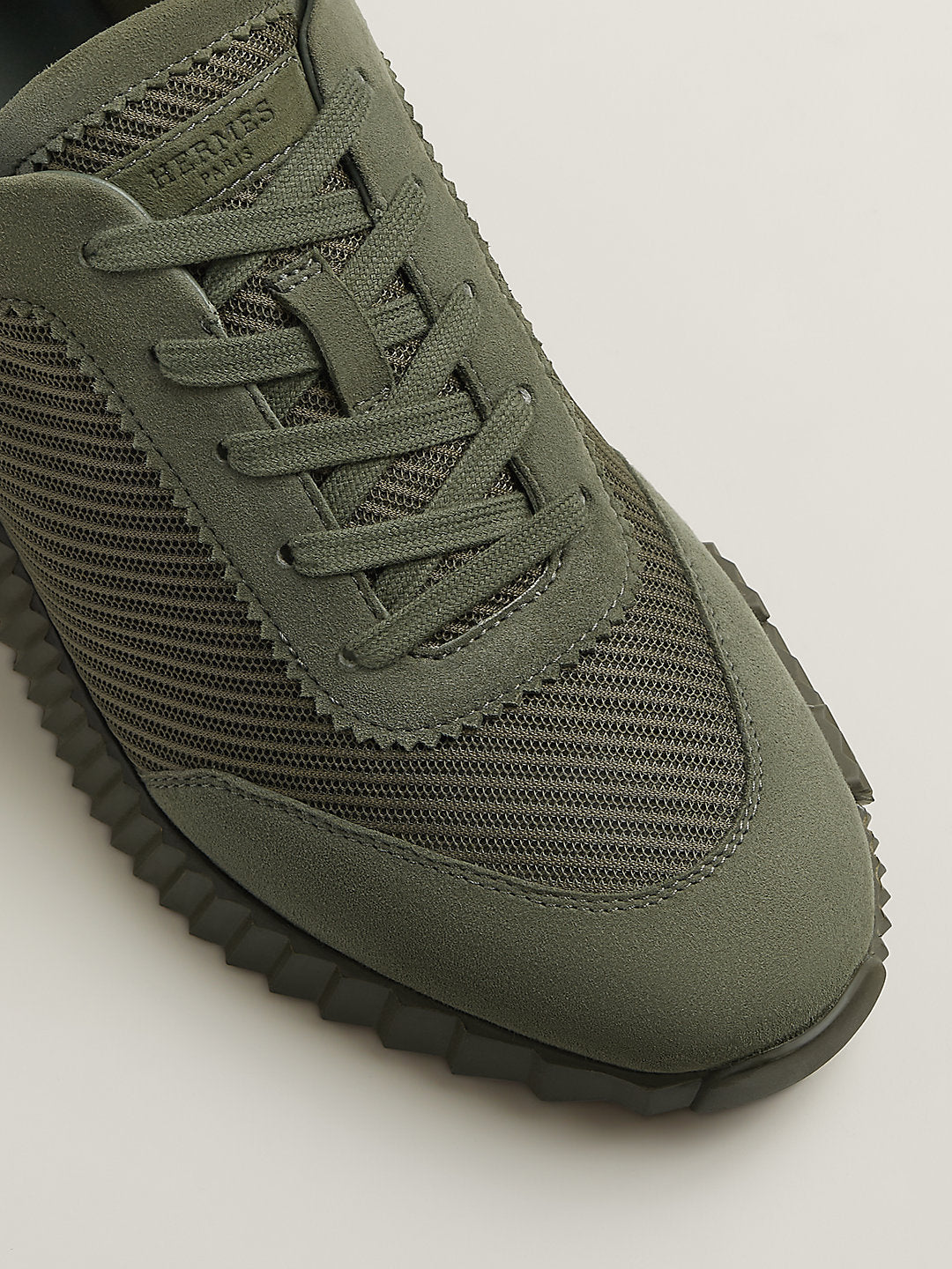 Hermès Bouncing sneaker in Vert Véronèse – above view