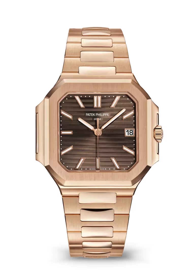 Patek Philippe Cubitus 7128/1R-001 Rose Gold Brown Dial Automatic Watch - Zeuskicks