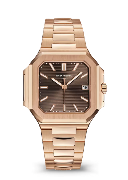 Patek Philippe Cubitus 7128/1R-001 Rose Gold Brown Dial Automatic Watch - Zeuskicks