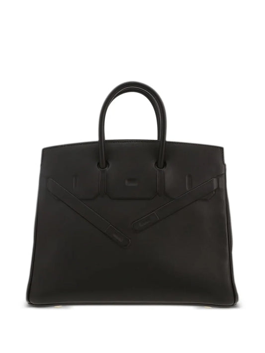 Hermès Birkin Shadow – Black Evercalf with Palladium-Tone Hardware