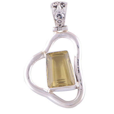 Lemon Topaz 925 Sterling Silver Pendant - R300372-13