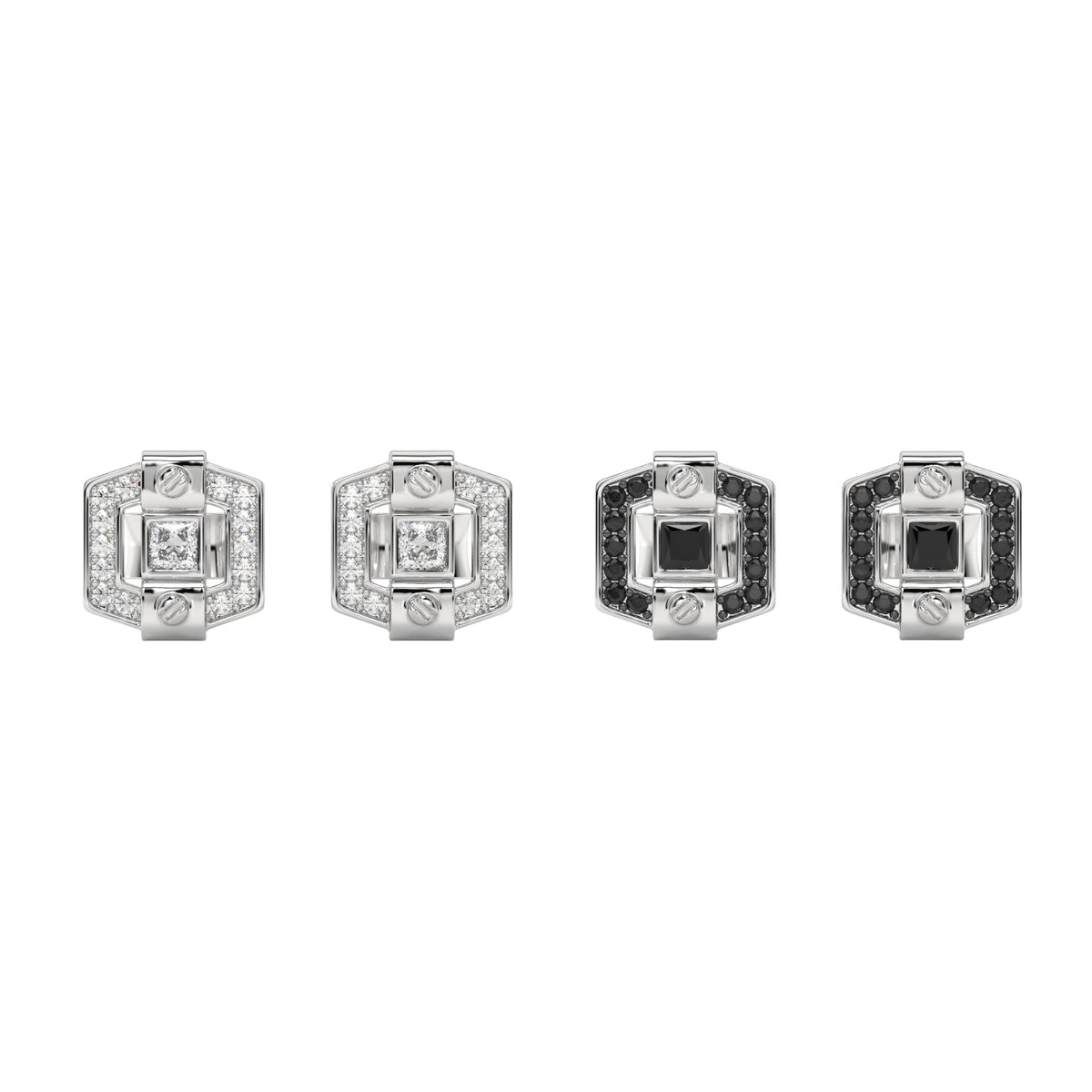 CROWN LOCK STUDS by The Noble Sculptor