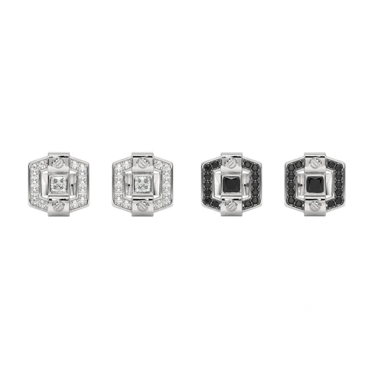 CROWN LOCK STUDS by The Noble Sculptor