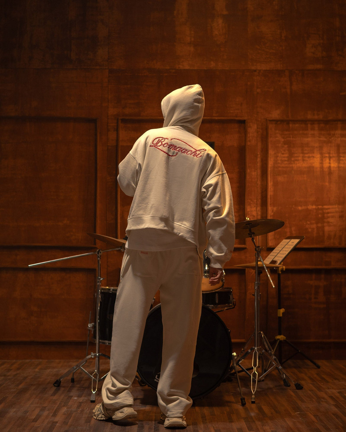 The Elevated Blank Cloud Dancer Sweatpants by BOMAACHI