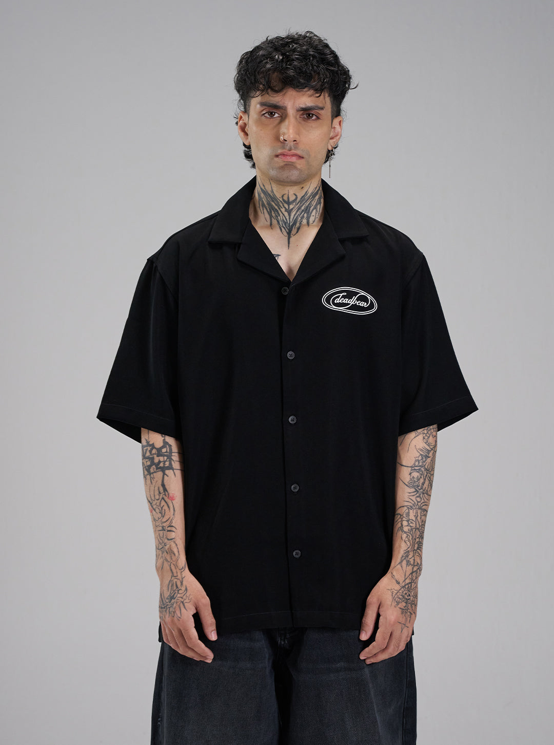 Signature Bowling Shirt Black by DEADBEAR