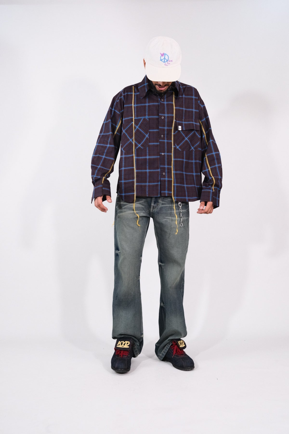 Matrix Shirt-Blue/Brown by Leave The Rest