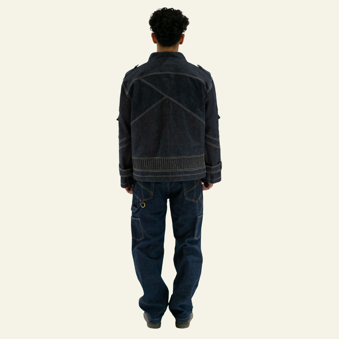 Blue Denim Space age Jacket by Old Gene
