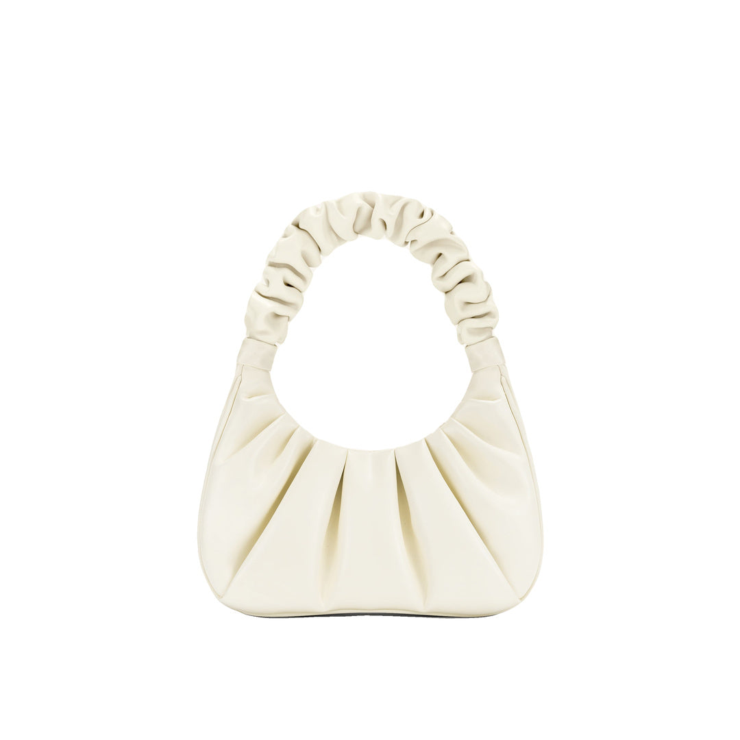 JW PEI Gabbi Ruched Hobo Handbag - White by JW PEI