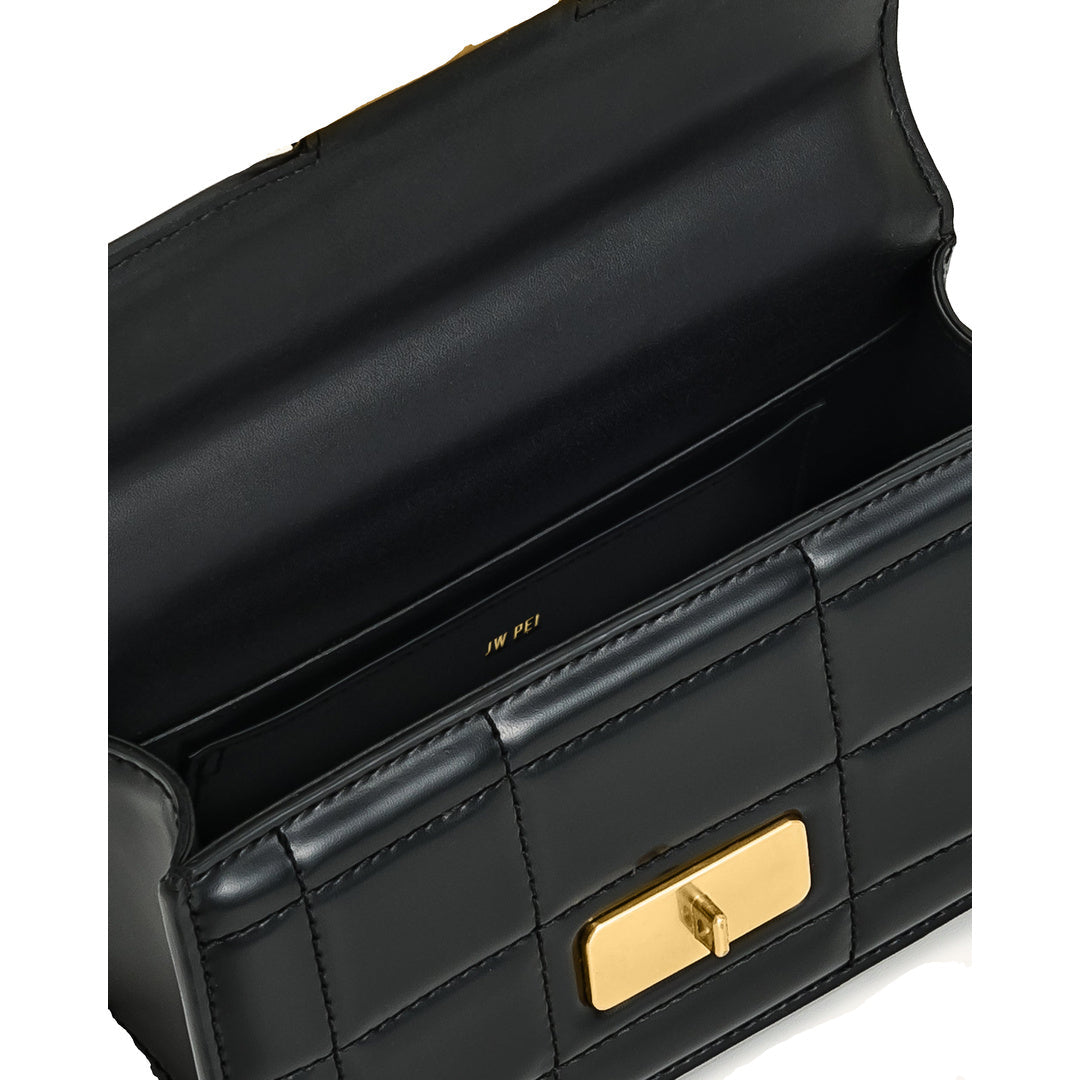 JW PEI Kaia Bamboo Metal Handle Handbag - Black by JW PEI