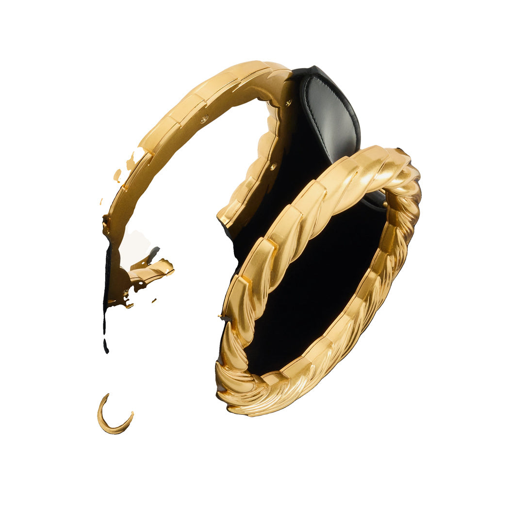 JW PEI Amiya Leaf Handle Sculpture Bag - Black by JW PEI