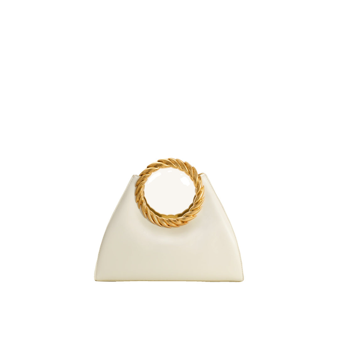 JW PEI Amiya Leaf Handle Sculpture Bag - White by JW PEI