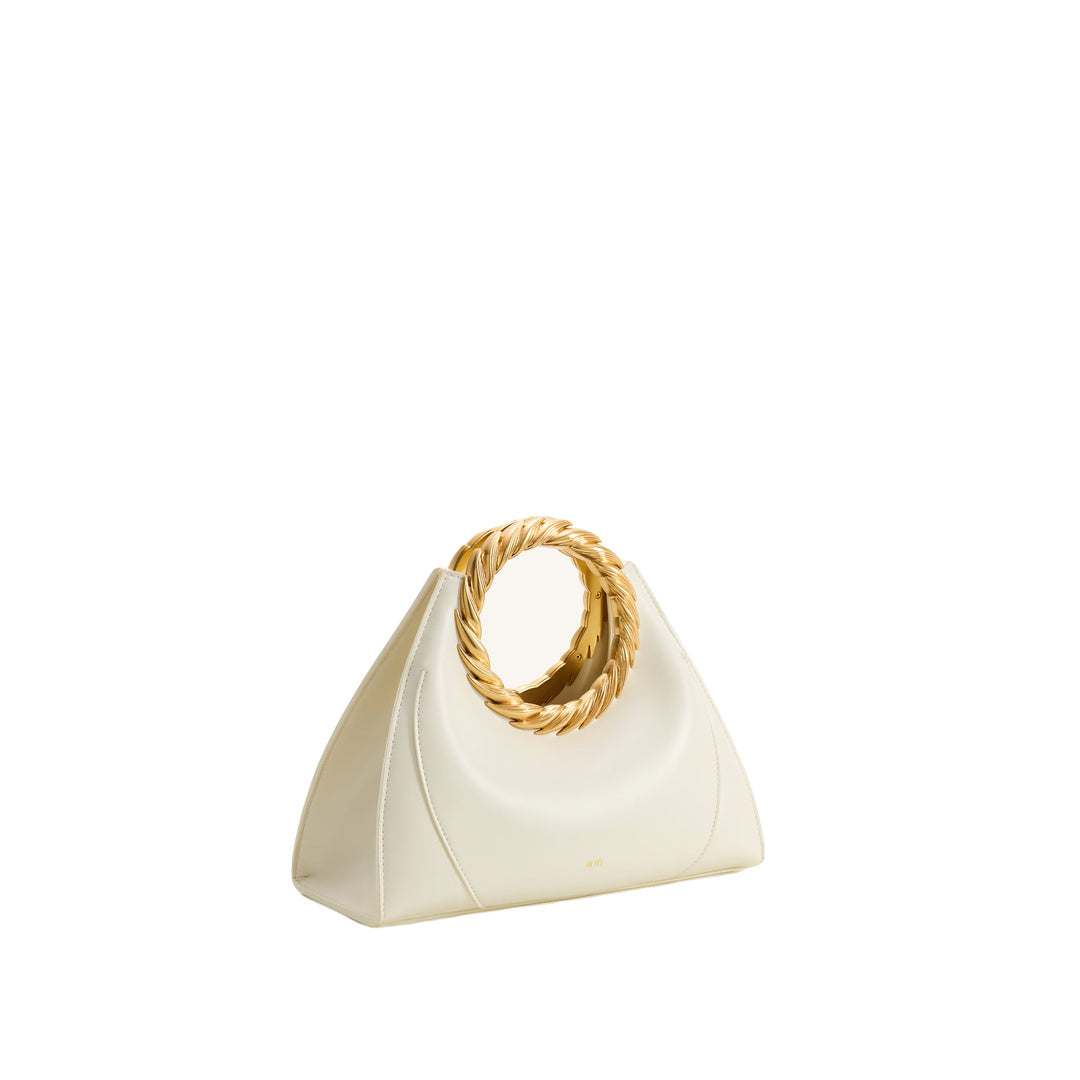 JW PEI Amiya Leaf Handle Sculpture Bag - White by JW PEI