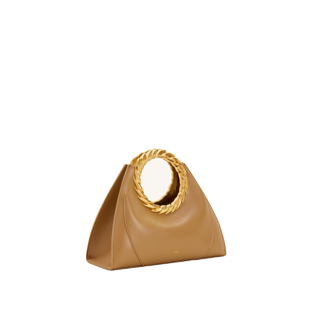 JW PEI Amiya Leaf Handle Sculpture Bag - Brown by JW PEI