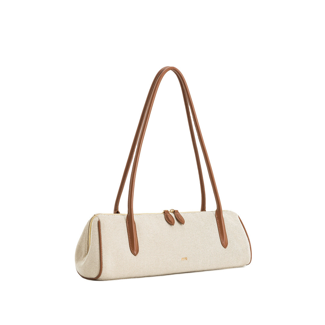 JW PEI Nova Shoulder Bag - Brown Canvas by JW PEI