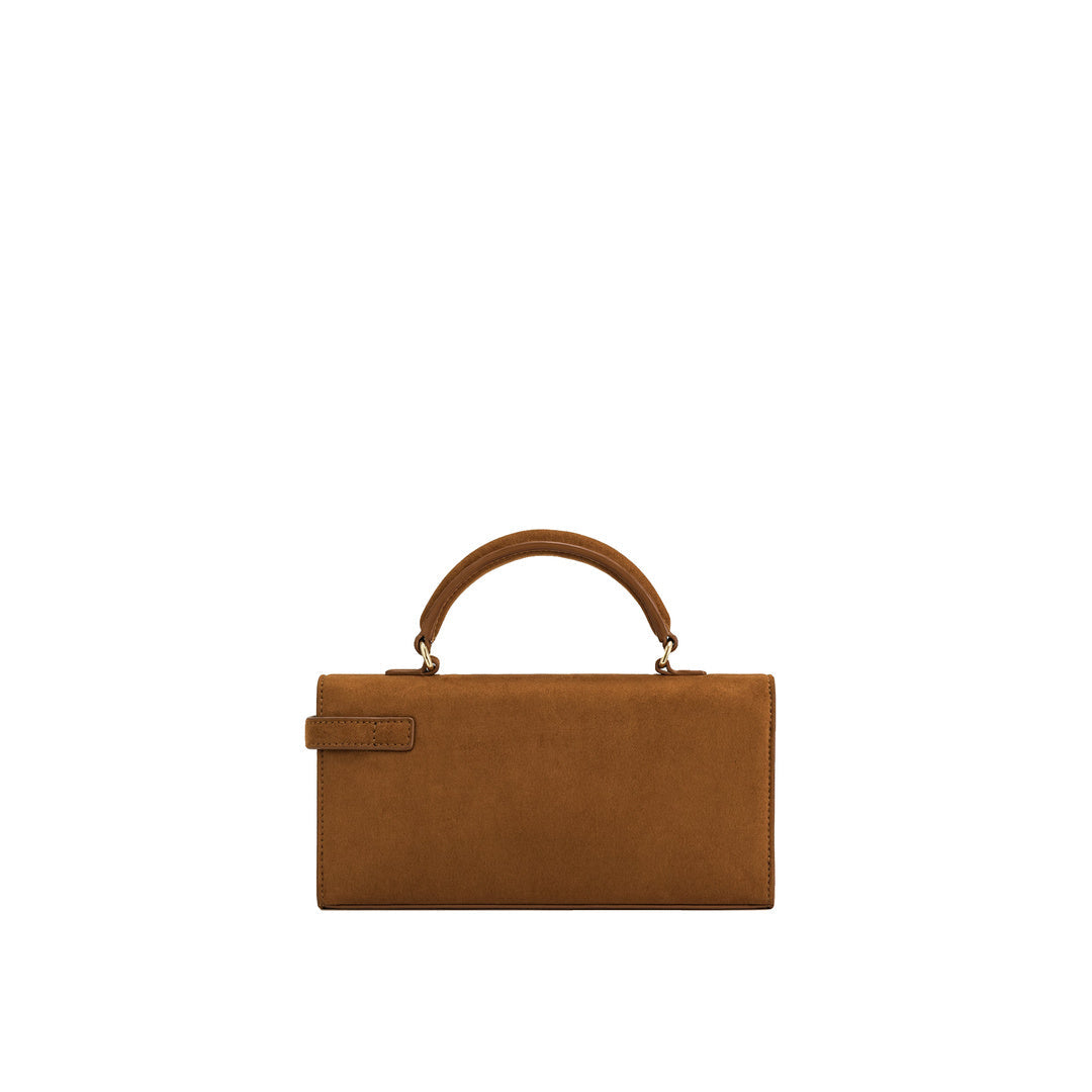 JW PEI Keyla Faux Suede Top Handle Bag -  Brown by JW PEI