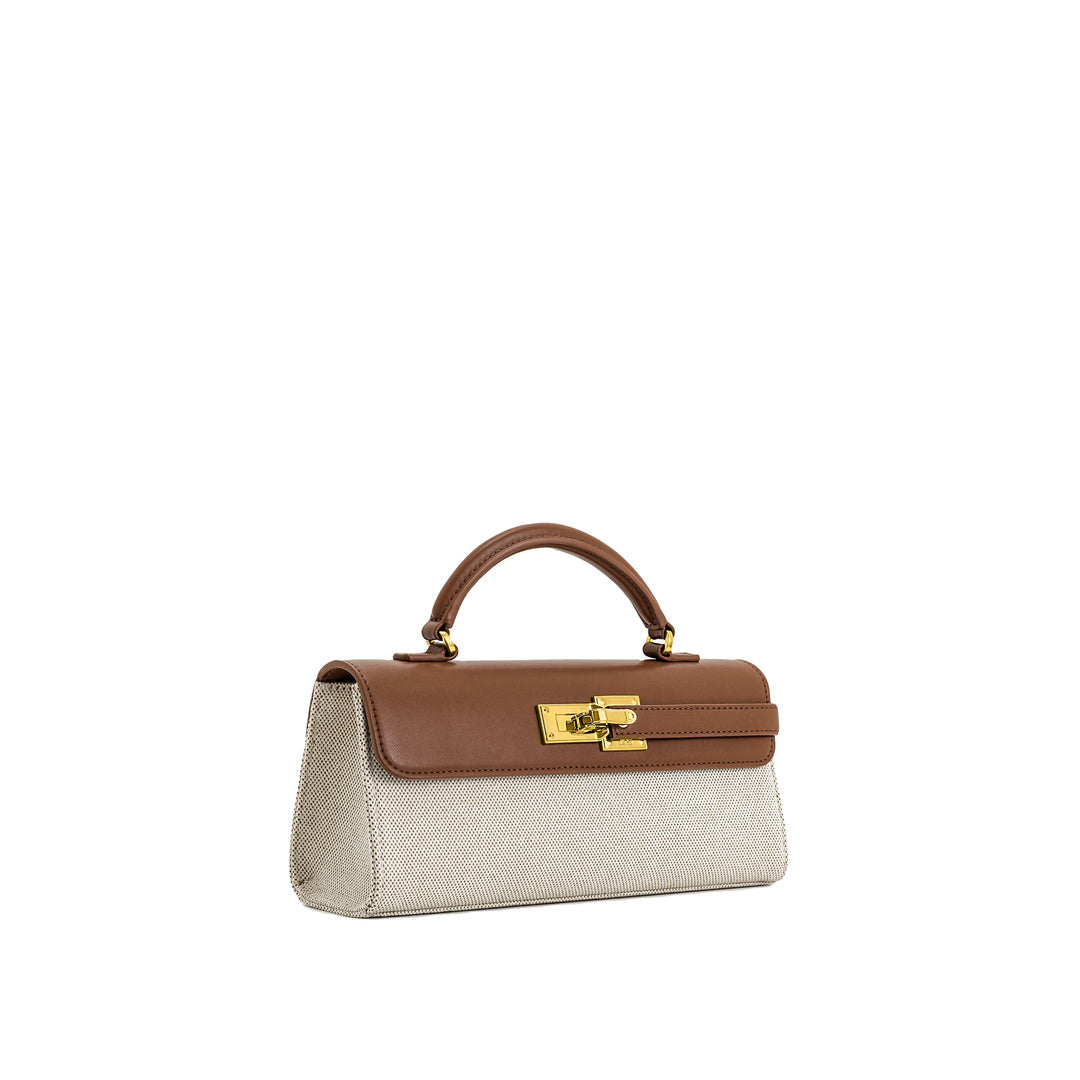 JW PEI Keyla Top Handbag - Brown Canvas by JW PEI