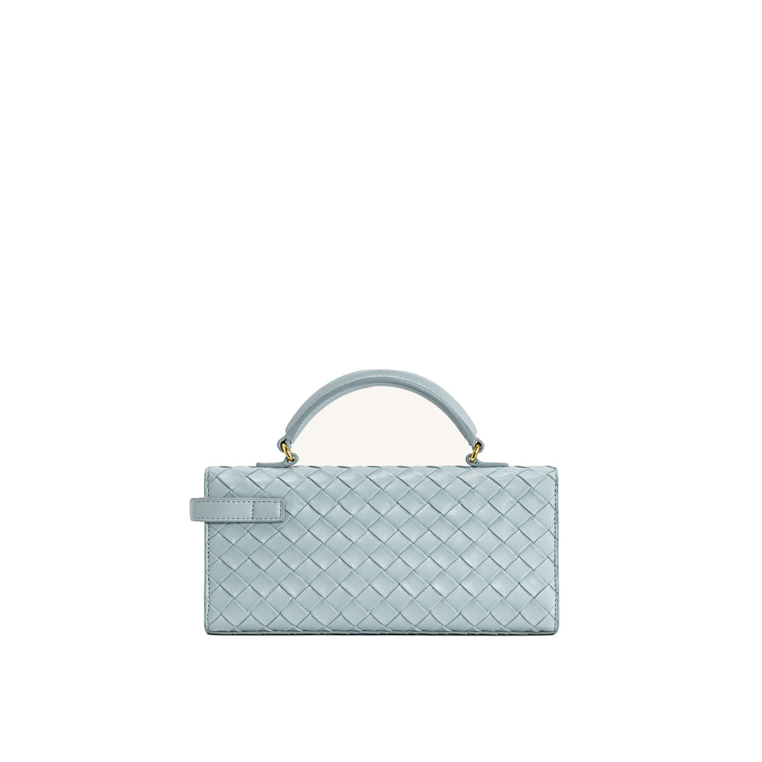 JW PEI Keyla Weave Texture Top Handle Bag - Blue by JW PEI