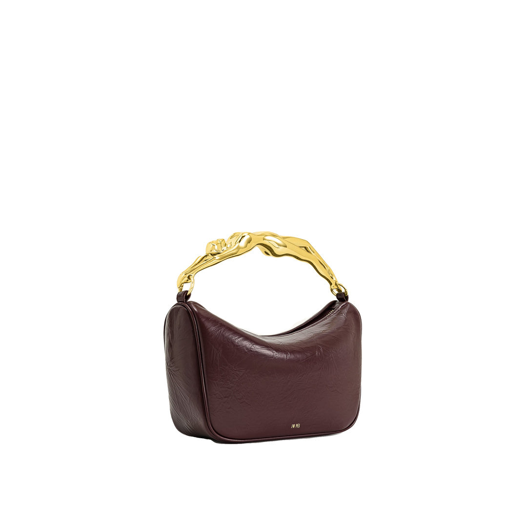 JW PEI Jenny Human-shaped Handle Handbag - Deep Burgundy by JW PEI