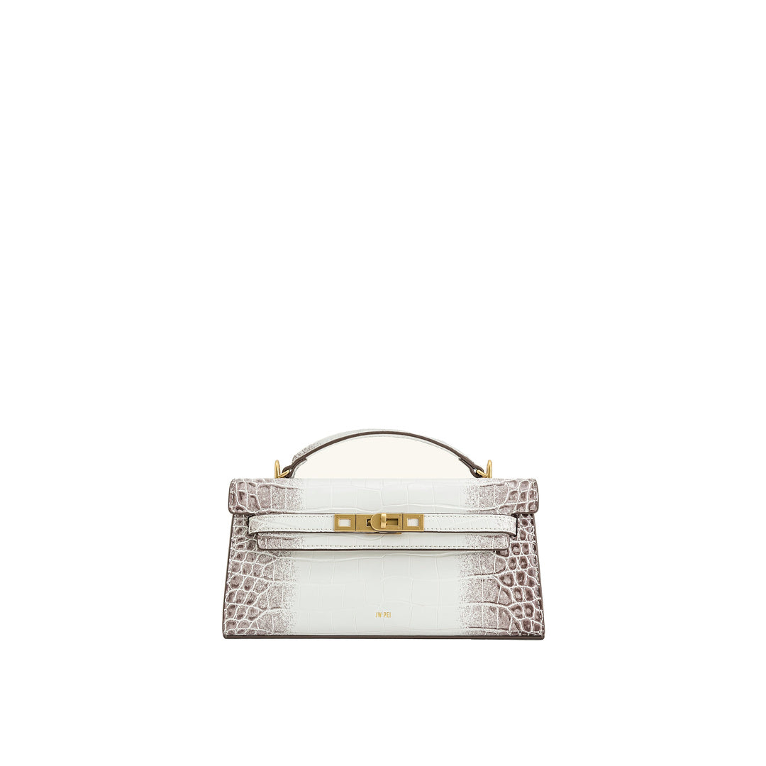 JW PEI Noor Top Handle Bag - White Croc by JW PEI