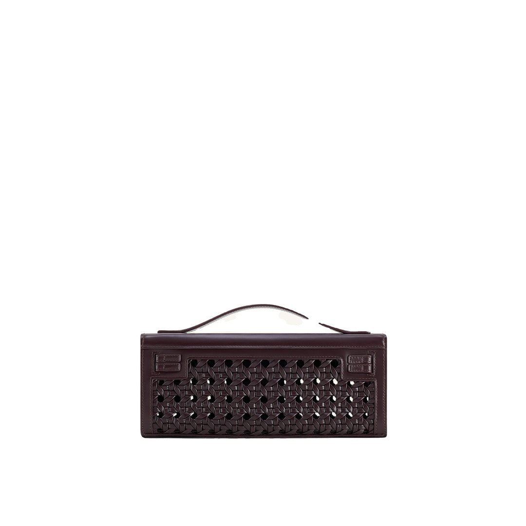 JW PEI Bria Structured Top Handle Bag - Dark Red by JW PEI