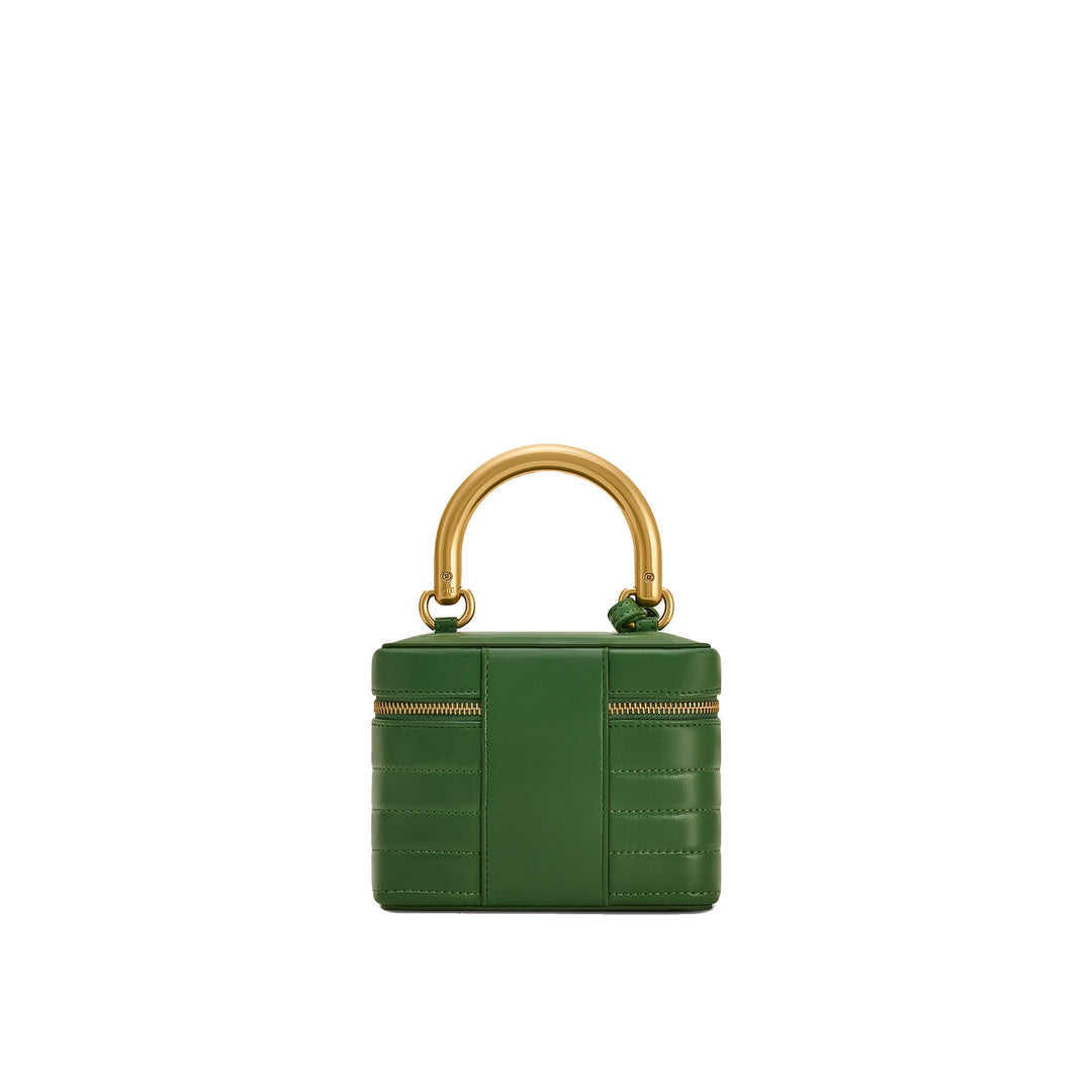 JW PEI Evelyn Quilted Box Top Handle Bag - Green by JW PEI