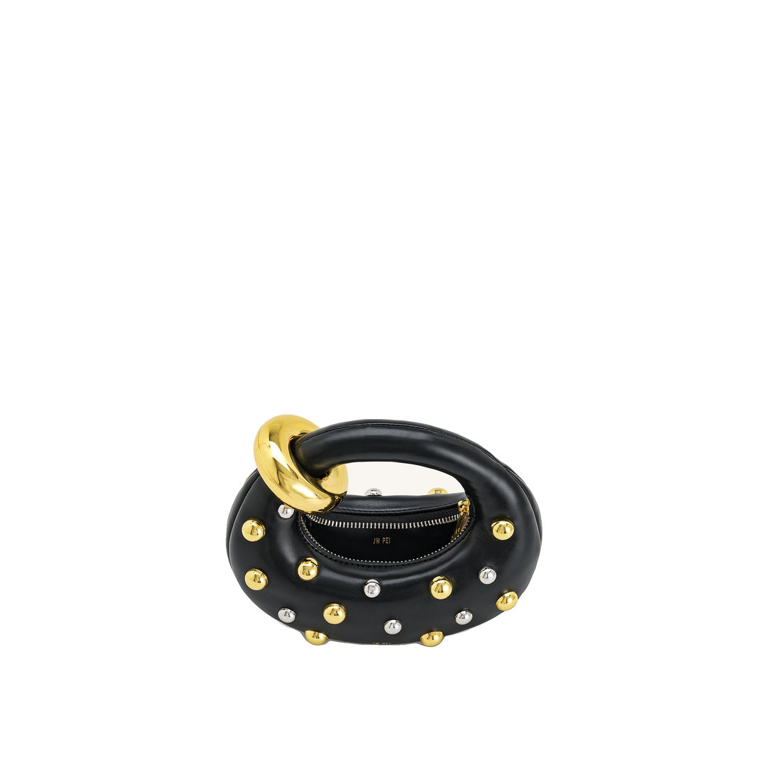 JW PEI Abacus Studded Mini Top Handle Bag - Black by JW PEI